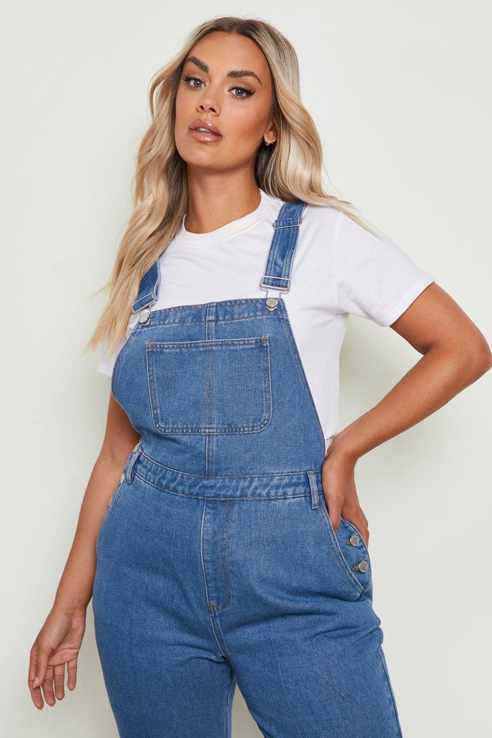 Boohoo on sale denim overalls